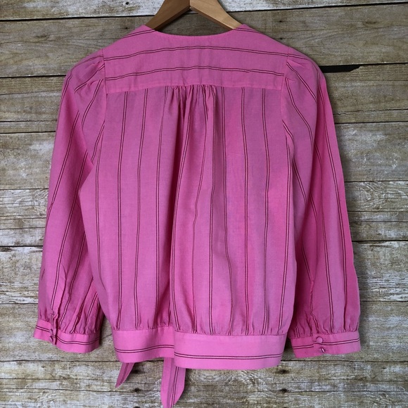 Madewell Cecilia Stripe Wrap Top - Picture 3 of 7